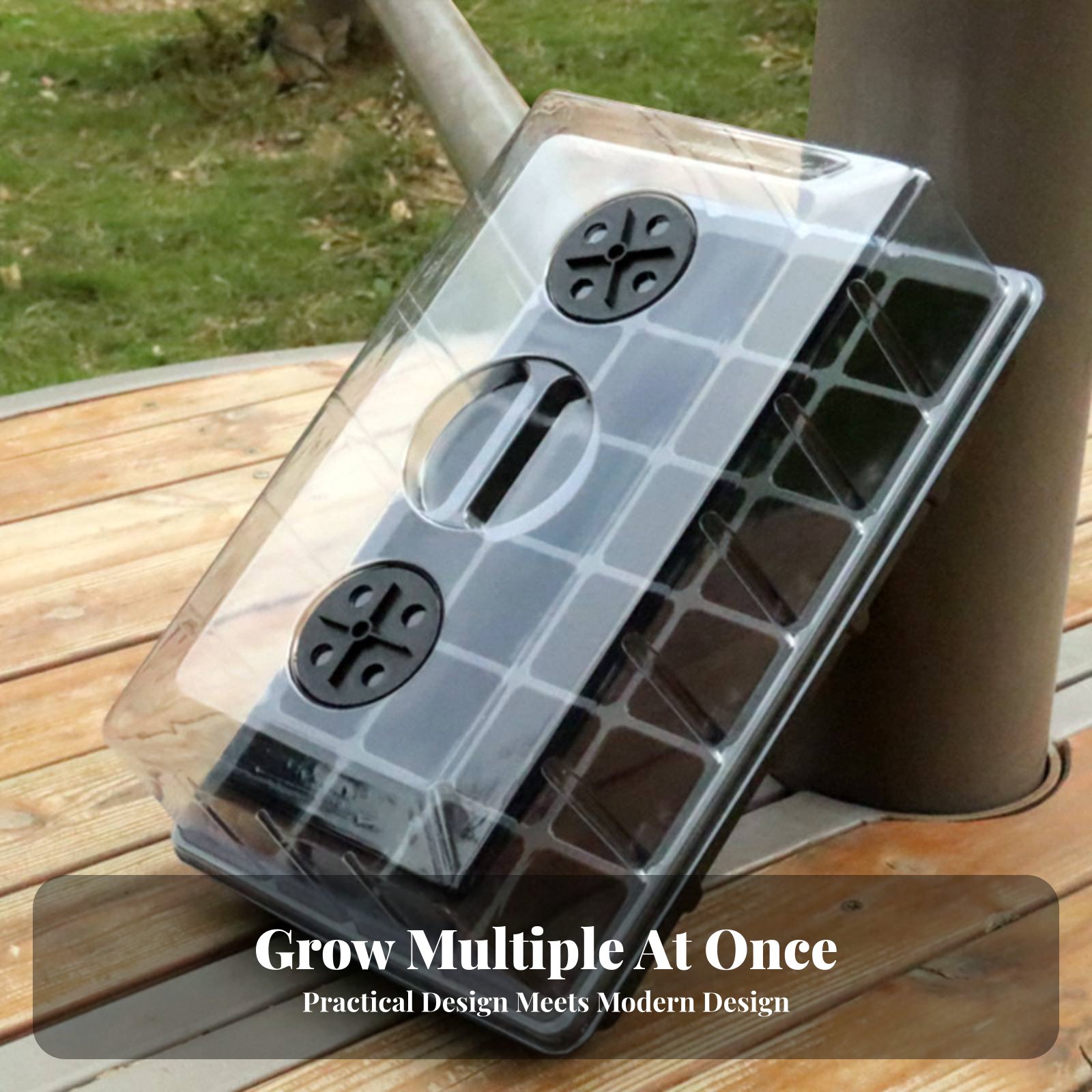 Propagation Tray Dome - Bandeja de Viveiro com 24 Compartimentos