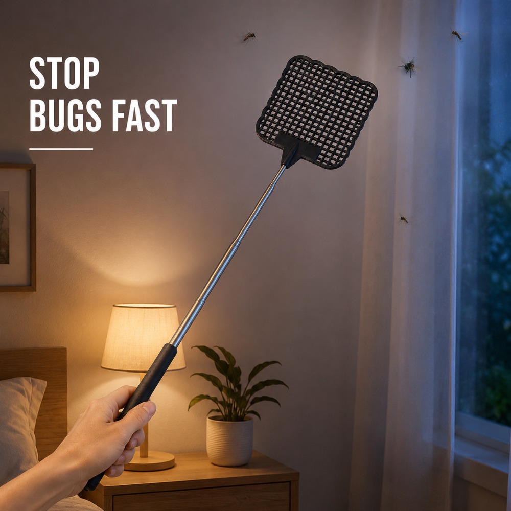 Gardening Tools Uses - Raquete de Mosquitos Preta 1/2/5 Unidades,
