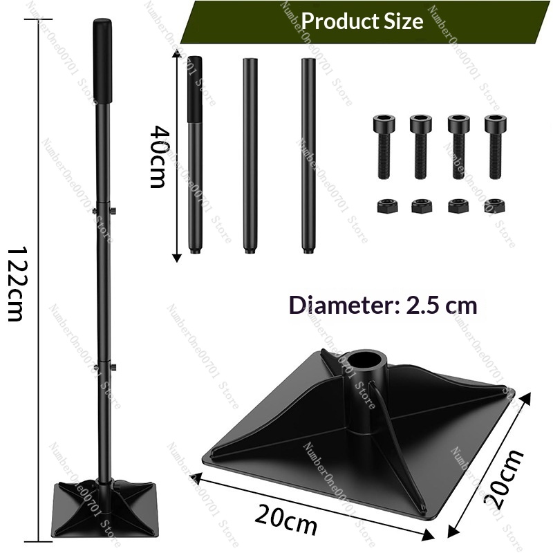 Gardening Tools Uses - Compactador de Solo de Aço Desmontável