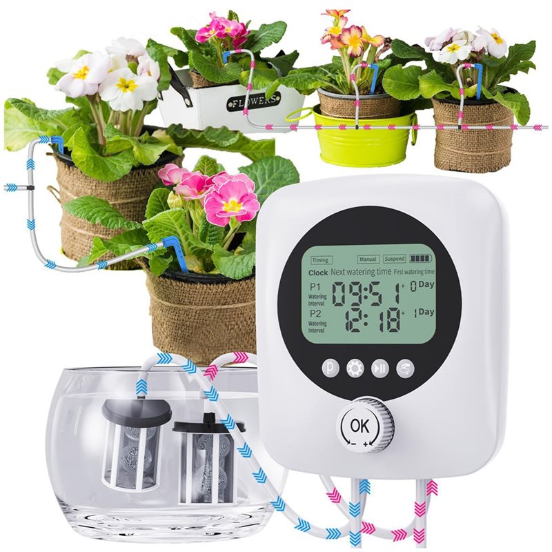 Automatic Plant Waterer - ALIM-Para 30 Plantas em Vasos, Sistema