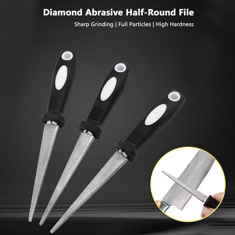 Gardening Tools Knife - Afiador de Diamante Metálico Duplo para