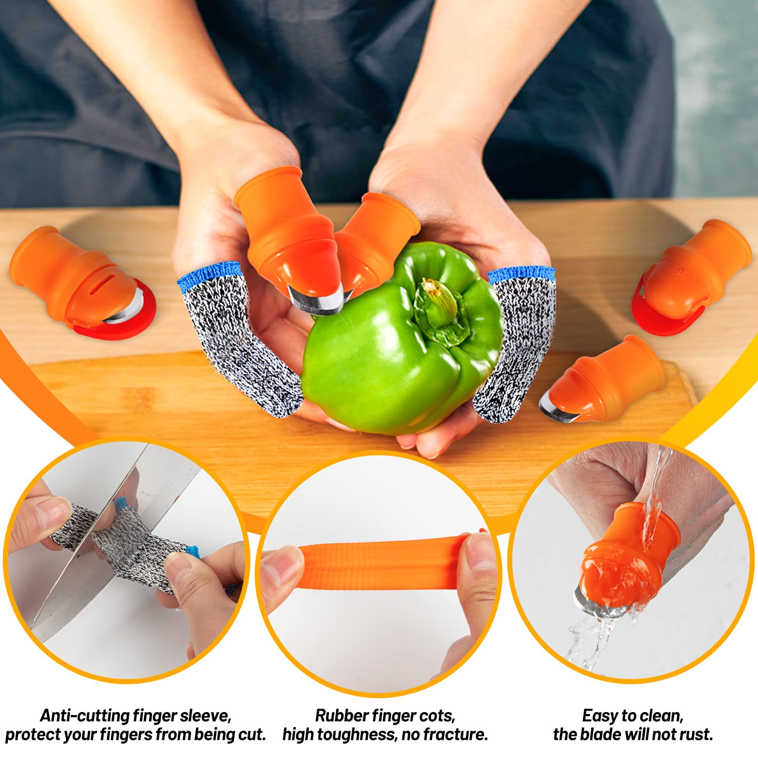 Protetor de Dedo de Silicone p - Gardening Tools Knife avaliação e preço
