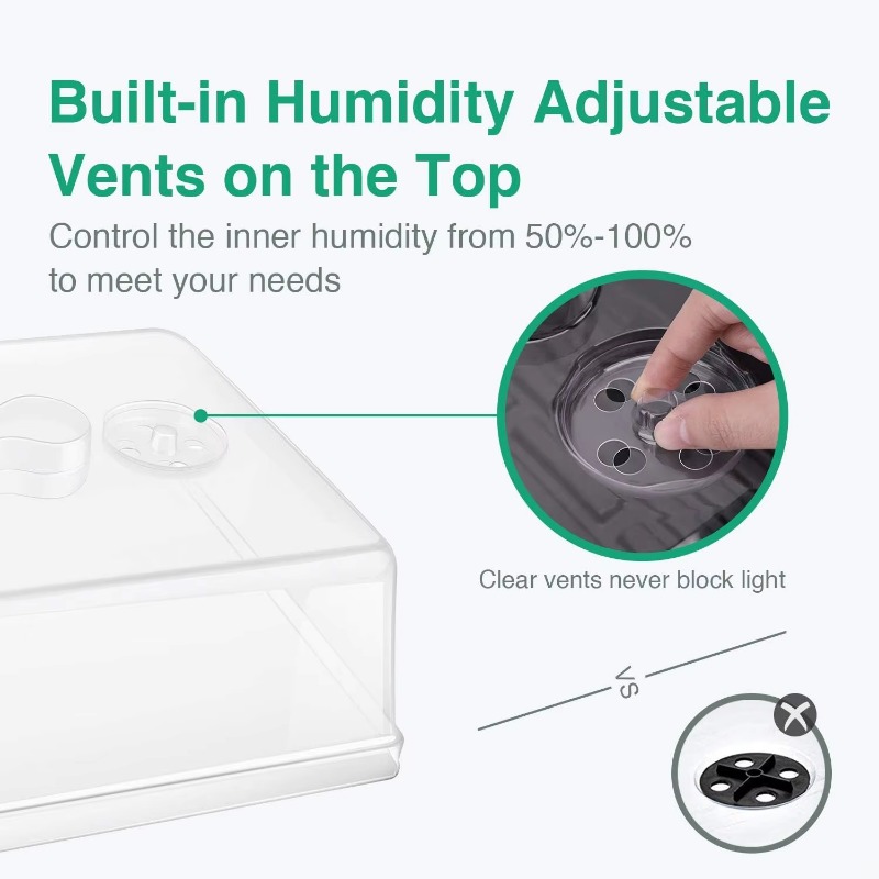 Cúpula de plástico de 5 polega - Propagation Tray Dome avaliação e preço