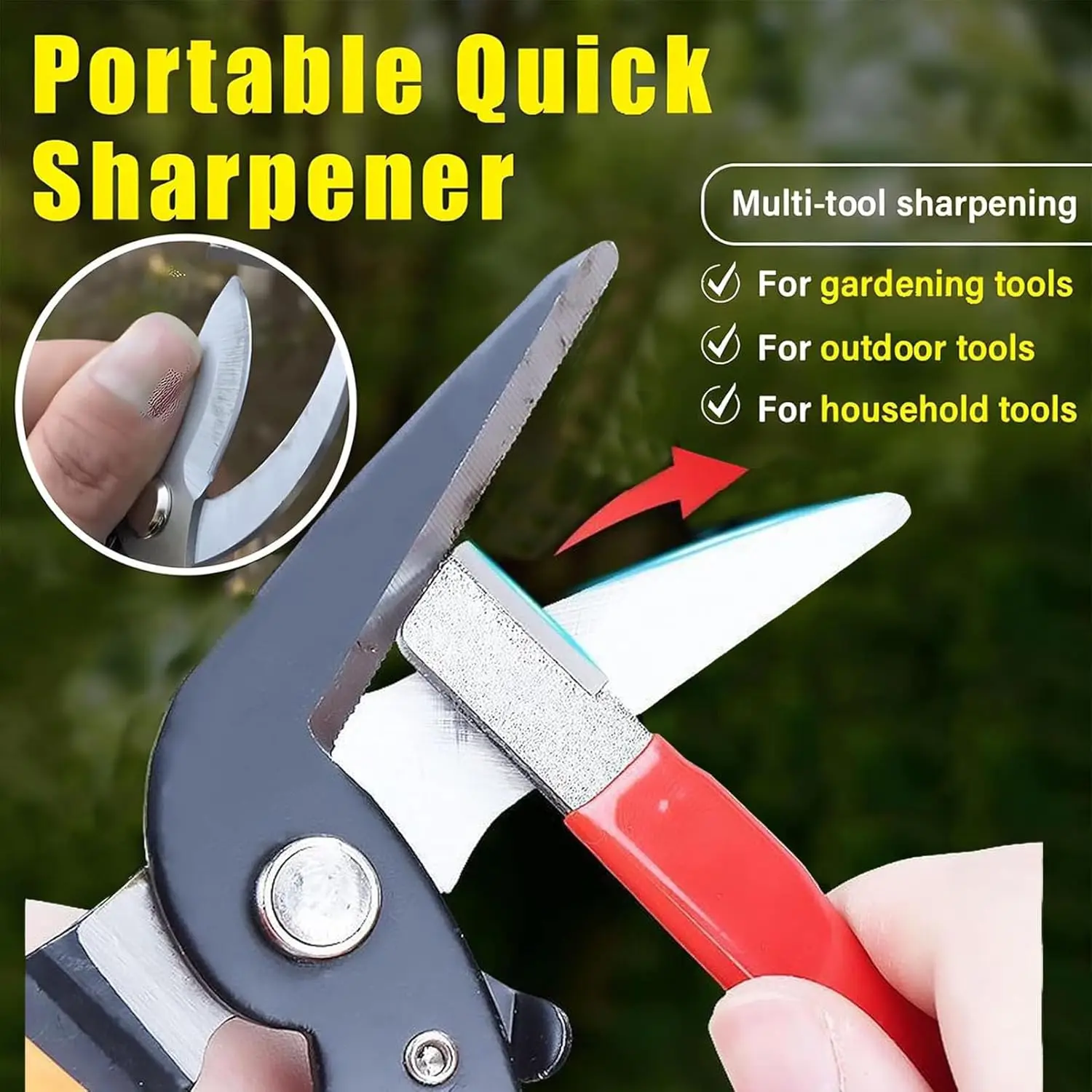 Afiador Portátil Rápido Manual - Gardening Tools Knife avaliação e preço