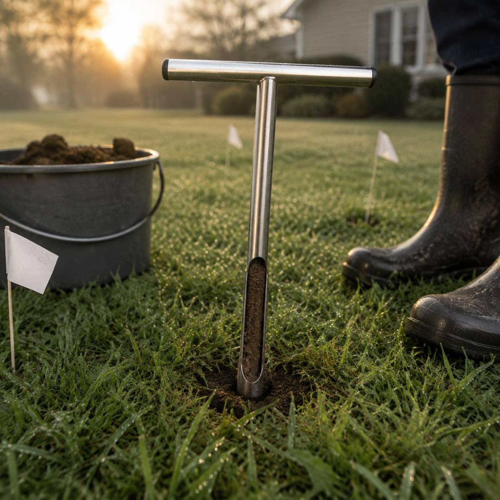 Amostrador de Solo em Aço Inox - Gardening Tools Uses avaliação e preço
