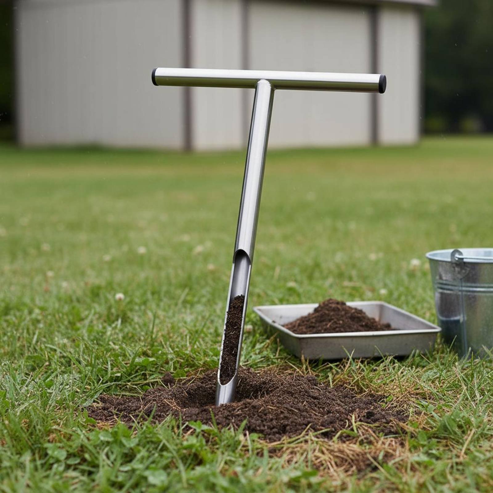 Amostrador de Solo em Aço Inox - Gardening Tools Uses avaliação e preço